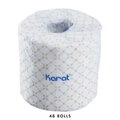 Karat Standard 2-ply Toilet Paper Rolls - Case of 48 Rolls