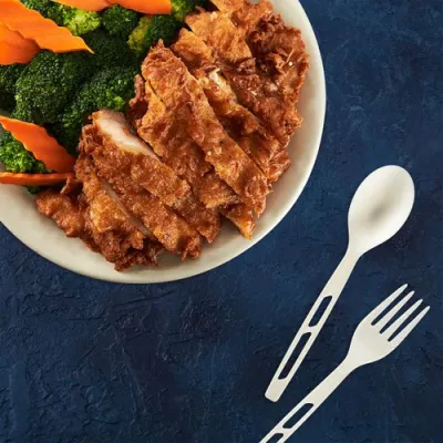 Karat Earth Heavy Weight CPLA Compostable Tea Spoon Wrapped